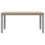Dining Table Corona Grey 160x80x75 cm Solid Wood Pine 4005718