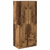 Wardrobe Old Wood 80x52x180 cm Engineered Wood 855886