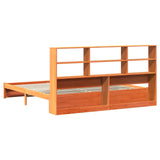 Bed Frame with Storage Headboard Wax Brown 180 x 200 cm 3422760