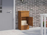 Parcel Drop Box Rusty 44.5 x 29 x 110.5 cm Weathering Steel 874932