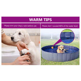 Foldable Dog Swimming Pool Red 200x30 cm PVC 92600