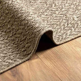 Rug ZIZUR Beige 100x200 cm Jute Look Indoor and Outdoor 4010405