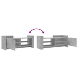 TV Cabinet Concrete Grey 100x35x40 cm Engineered Wood 848377