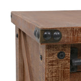 Console Table Solid Fir Wood 131x35.5x75 cm Brown 246121