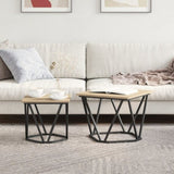 ZNTS Side Tables 2 pcs Sonoma Oak Engineered Wood 868268