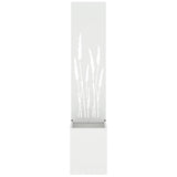 Garden Privacy Screen White 32 x 150 cm Cold-rolled steel 876393