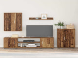 TV Cabinet Set Wall-mounted 4 pcs Old Wood Engineered wood 3397902