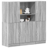 3 Piece Kitchen Cabinet Set Grey Sonoma Engineered Wood 3324156