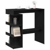 Bar Table Black Oak 100 x 48 x 101.5 cm Engineered Wood 862705