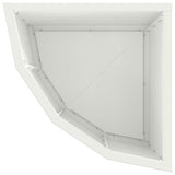 Corner Planter White 30 x 30 x 35 cm Steel 883655