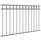 Fence Element ASSEN Grey 170 x 80 cm Steel 42003912