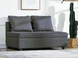 Convertible Single Sofa Bed with Thick Padded Seat, 3-in-1 Multi-Functional Sleeper Chair Bed with T3398P343087