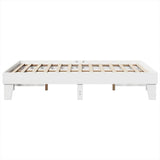 Bed Frame without Mattress White 160x200 cm Solid Wood Pine 855350