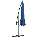 Cantilever Garden Parasol Blue Polyester 350 cm diameter Tiltable 47131