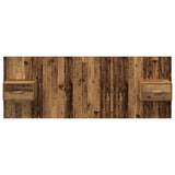 Headboard with Cabinet 3 pcs Old Wood Engineered Wood 3415637