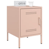 Bedside Cabinet Pink 36x39x50.5 cm Steel 842912
