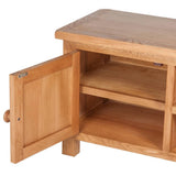 TV Cabinet 103x36x46 cm Solid Oak Wood 241679