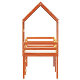 High Sleeper Bed without Mattress Wax Brown 80x200 cm Solid Wood Pine 3282012
