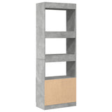 Highboard Concrete Grey 63x33x180 cm Engineered Wood 3309603
