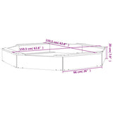 Sandbox with Seats Octagon Solid Wood Pine 825016