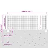 Fence and Post Green 0.4 x 100 m Steel 3336530