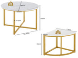 Dining room table set with four chairs, dining group with MDF tabletop and gold-plated iron frame, N639P212600B