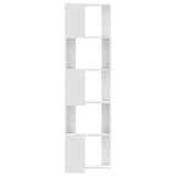 Corner Bookcase 5-Tier White 50x50x179 cm Engineered Wood 852582