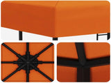 Gazebo 3 x 3 m Orange Polyester and Steel 190 gsm 900333