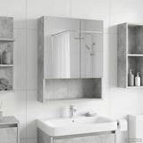Bathroom Mirror Cabinet Concrete Grey 50 x 14.5 x 70 cm 889202