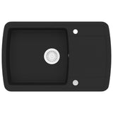 Granite Kitchen Sink Single Basin Black 142944