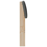 Upholstered Headboard Dark Grey 140 cm Solid Pine Wood 879230