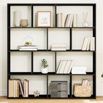 Book Cabinet Black 132x29x141.5 cm Engineered Wood 3310308