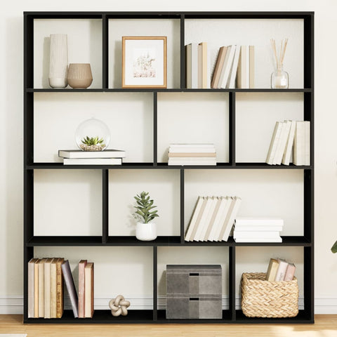 Book Cabinet Black 132x29x141.5 cm Engineered Wood 3310308