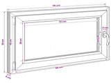 Basement Window RISOR 95 x 50 cm PVC and Glass 42047901