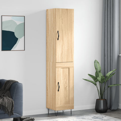 Highboard Sonoma Oak 34.5x34x180 cm Engineered Wood 3199140