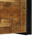 Storage Box Brown and Black 60 x 40 x 41 cm Solid Mango Wood 4016751