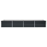 Garden Raised Bed Anthracite 320x80x45 cm Galvanised Steel 45729