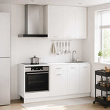 Kitchen Unit LYON 5 pcs White Engineered Wood 3438219