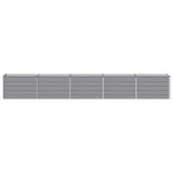 Raised Garden Bed Grey 400 x 40 x 55 cm cold-rolled steel 8006277