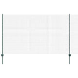 Welded Wire Fence with Posts 50 x 1.4 m PVC-Coated Steel Green 3336524