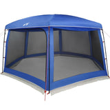 ZNTS Pool Tent with Removable Fly & Mesh Walls Azure Blue 670x590 cm 4100631