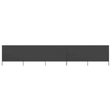 5-panel Wind Screen Fabric 600x160 cm Anthracite 47168