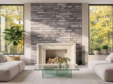Wall Panels 10 pcs 100 x 50 cm Dark Grey EPS Foam 42046095