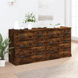 Sideboards 2 pcs Smoked Oak Engineered Wood 3185244
