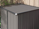 5.3 x 3.1ft Corrugated Steel Garden Shed - Light Grey T3398P315872