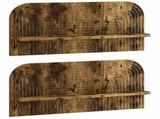 Wall Shelf 2 pcs Smoked Oak 80.5 x 13.5 x 37.5 cm 8014955