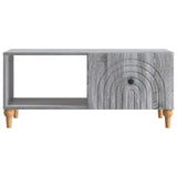 Coffee Table Grey Sonoma 90 x 50 x 40 cm Engineered Wood 894271