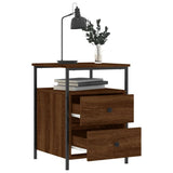 Bedside Cabinet Brown Oak 44x45x60 cm Engineered Wood 826011