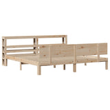 Bed Frame with Headboard without Mattress 180x200 cm Super King 3306092