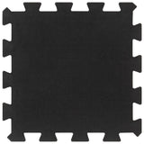 Rubber Floor Tiles 16 pcs Black 16 mm 30x30 cm 155671